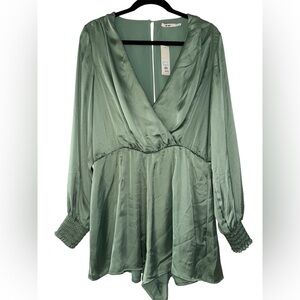 Francesca's Collections Sage Green Mini Dress